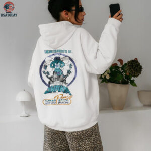 1988 Charlotte Hornets x Power 98FM “Taking Charlotte By Swarm” Vintage Inaugural Season Cartoon Style NBA Shirt