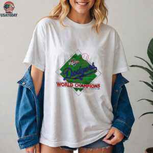 1988 Los Angeles Dodgers Vintage White Trench Sportswear MLB World Series Champions Shirt