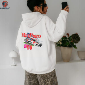 1990 Marlboro Racing Team Vintage F1 White Distressed Shirt