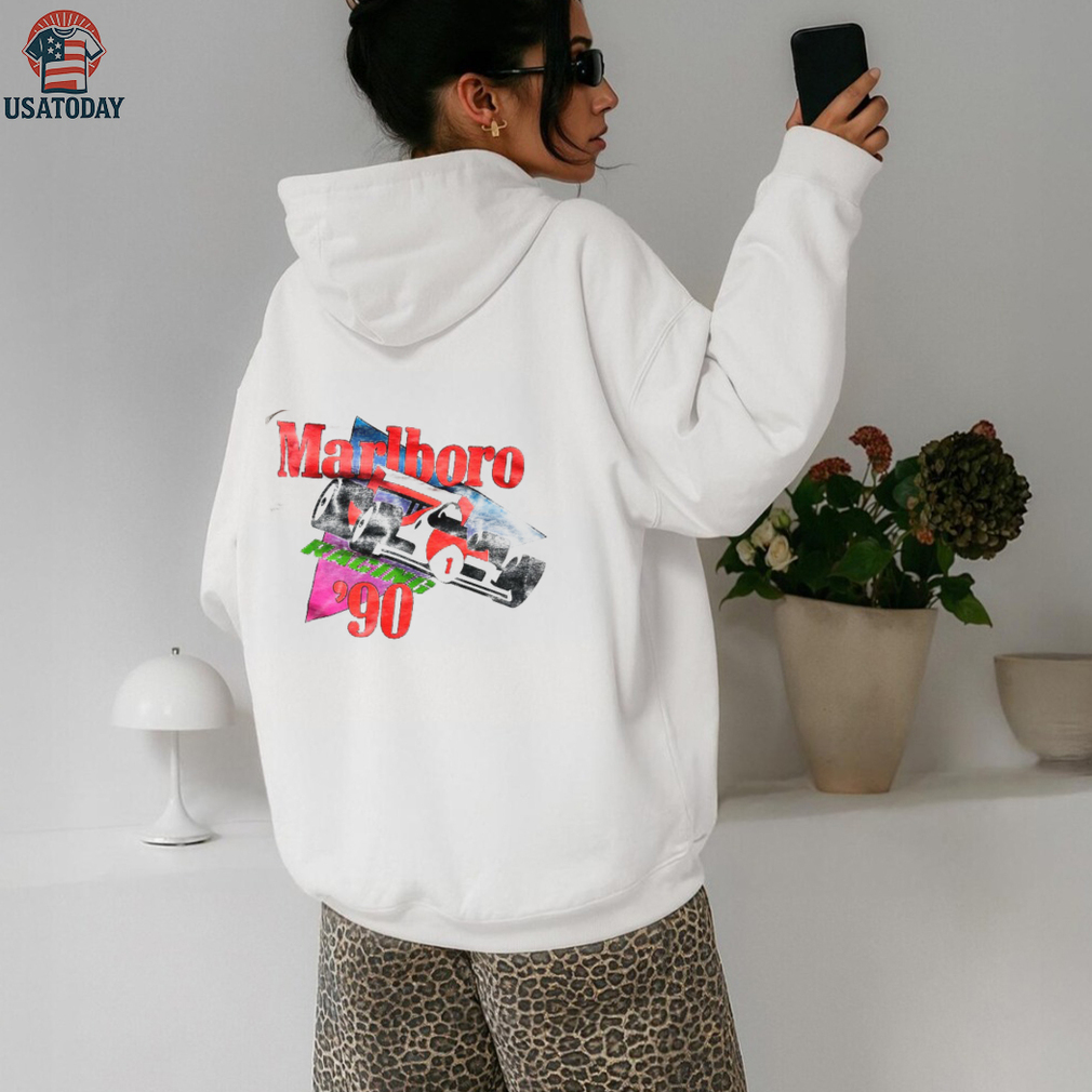 1990 Marlboro Racing Team Vintage F1 White Distressed Shirt 1990 Marlboro Racing Team Vintage F1 White Distressed Shirt