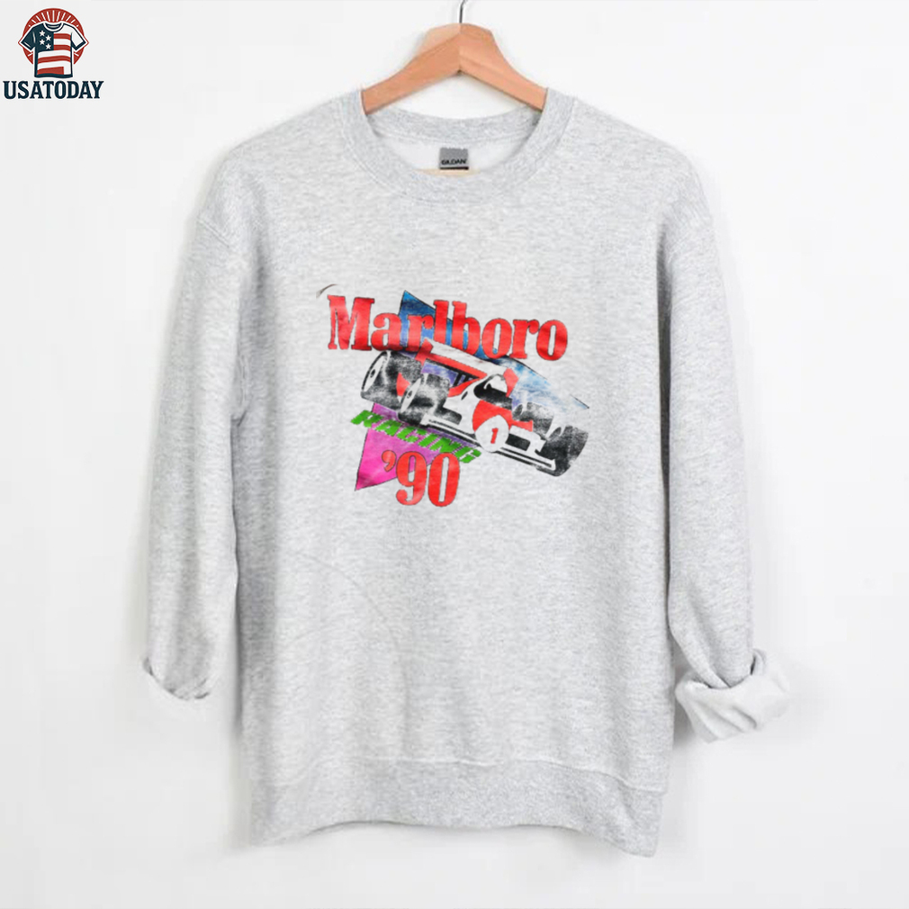 1990 Marlboro Racing Team Vintage F1 White Distressed Shirt 1990 Marlboro Racing Team Vintage F1 White Distressed Shirt