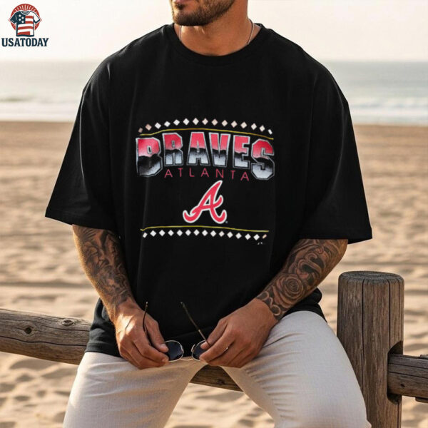 1993 Atlanta Braves Vintage Navy Blue MLB Shirt