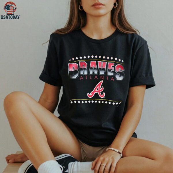 1993 Atlanta Braves Vintage Navy Blue MLB Shirt