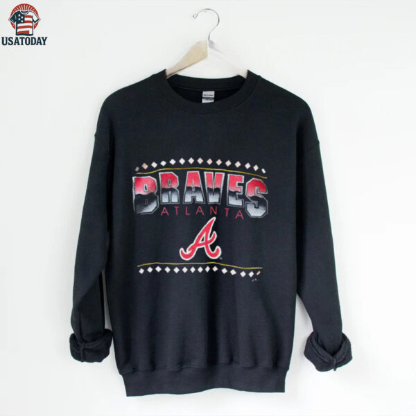 1993 Atlanta Braves Vintage Navy Blue MLB Shirt