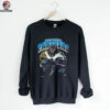 1993 Carolina Panthers Vintage Faded Black Nutmeg Mills Roaring Cartoon Panther NFL Shirt