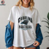 1993 Carolina Panthers Vintage Heather Grey Puff Print Gym Gear NFL Arch Spellout Shirt