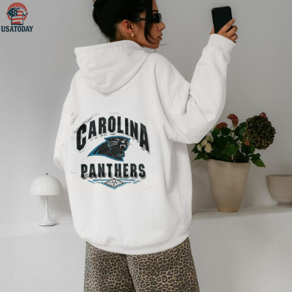 1993 Carolina Panthers Vintage Heather Grey Puff Print Gym Gear NFL Arch Spellout Shirt