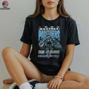 1995 Carolina Panthers Vintage Faded Black Inaugural Season Come Out Roaring Starter NFL Shirt