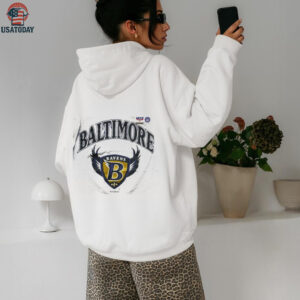 1996 Baltimore Ravens Inaugural Season B Shield Defunct Logo Vintage Heather Grey Logo 7 NFL