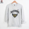 1996 Baltimore Ravens Inaugural Season B Shield Defunct Logo Vintage Heather Grey Logo 7 NFL