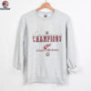 2002 Detroit Red Wings Western Division Champions Stanley Cup Finals Vintage Grey Lee Sport NHL Shirt