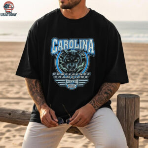 2004 Carolina Panthers Vintage NFC Conference Champions Realistic Cat Face NFL Shirt