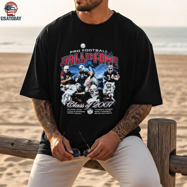 2007 Pro Football Hall of Fame Navy Blue Vintage Reebok NFL Shirt