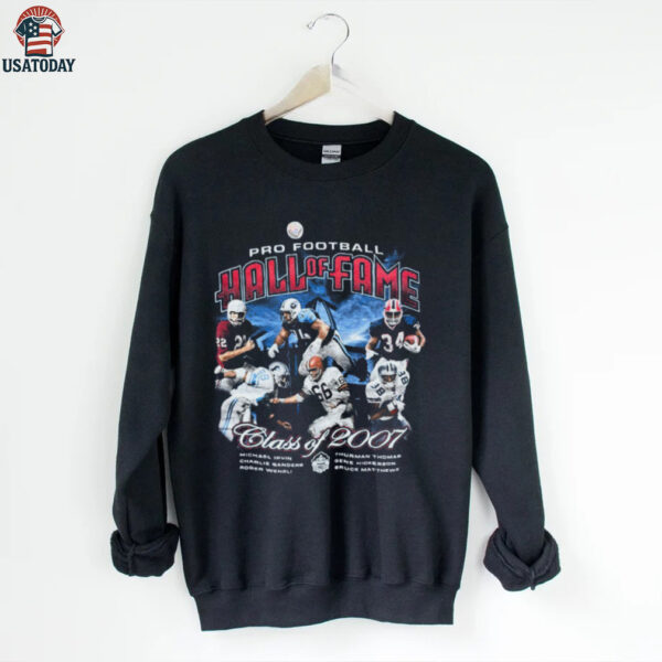 2007 Pro Football Hall of Fame Navy Blue Vintage Reebok NFL Shirt