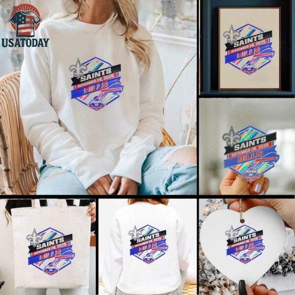 2025 Bills vs. Saints Farewell Season Gameday Shirt