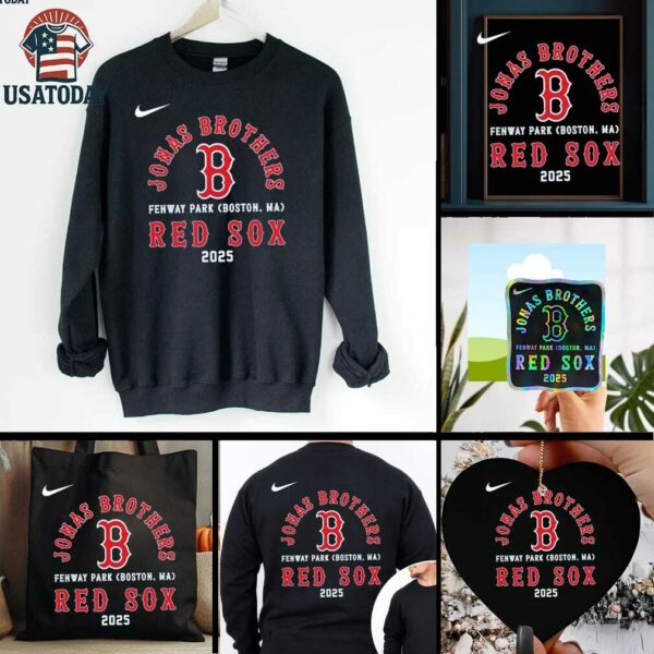2025 Boston Red Sox x Jonas Brothers Fenway Park 2 sided t shirt