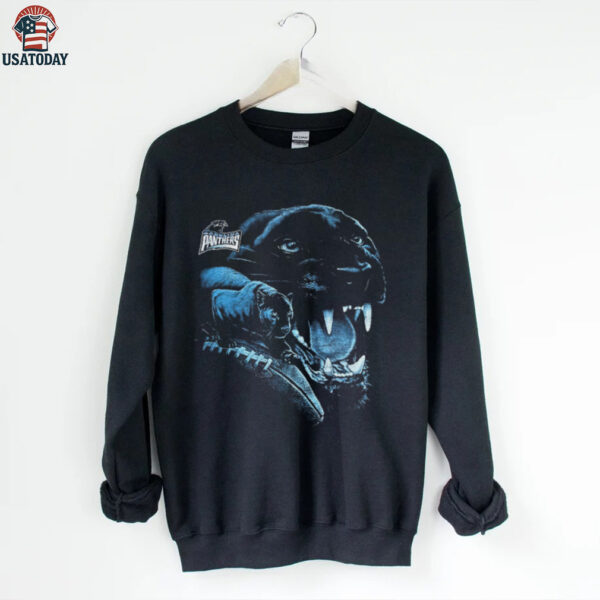 90’s Carolina Panthers Realistic Panther Head NFL Vintage Logo Shirt