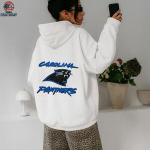90’s Carolina Panthers Vintage White Cat Scratch Font NFL Plain Logo Shirt