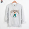 995 Arizona Diamondbacks Inaugural Season Vintage Purple Lee Sport Puff Print MLB Shirt
