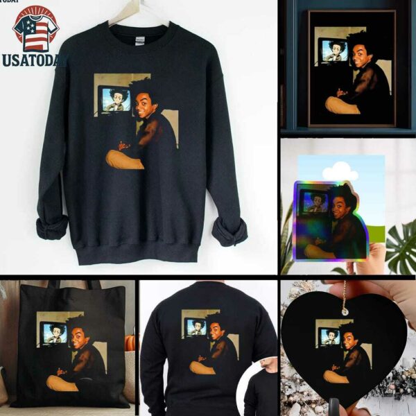 AI transforms Huey Freeman Boondocks live action playing game shirt