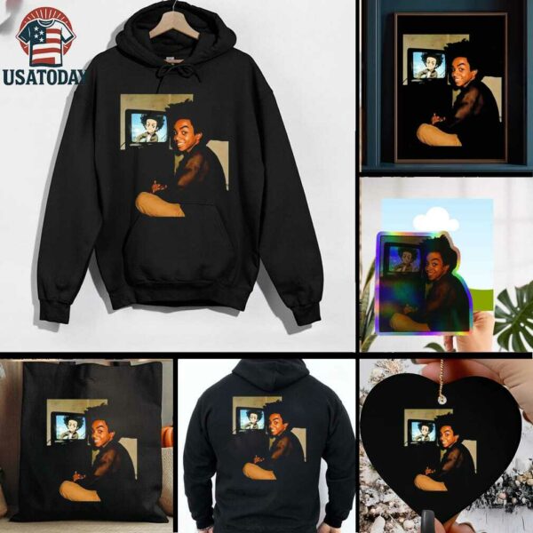 AI transforms Huey Freeman Boondocks live action playing game shirt