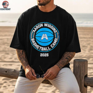 Aaron Wiggins Basketball Camp 2025 logo shirt