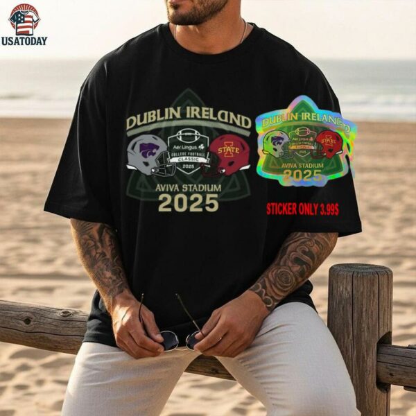 Aer Lingus College Football Classic 2025 K State Vs Iowa State 2 Team shirt
