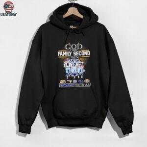Aikman Staubach E. Smith God First Family Second Then Dallas Cowboys football shirt