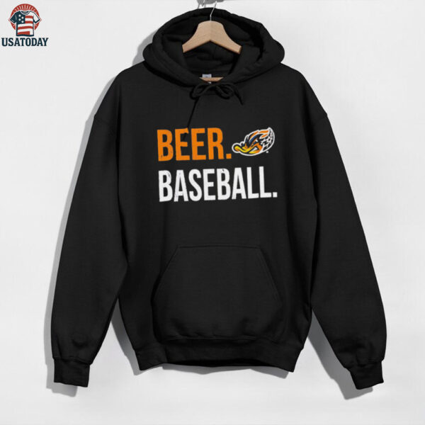 Akron RubberDucks beer baseball shirt
