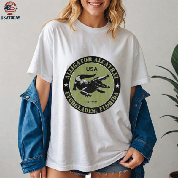Alligator Alcatraz Everglades Est 2025 Commemorative political shirt