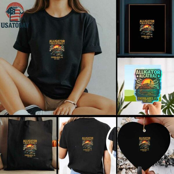 Alligator Alcatraz Everglades est 2025 graphic shirt