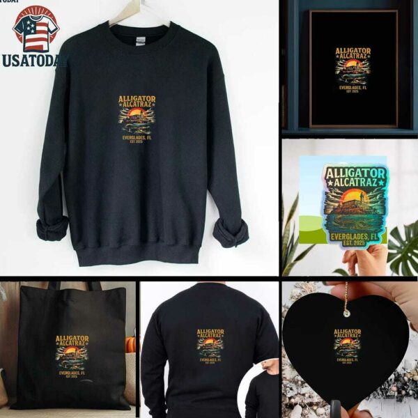Alligator Alcatraz Everglades est 2025 graphic shirt