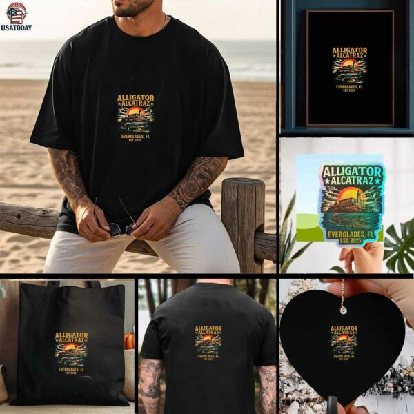 Alligator Alcatraz Everglades est 2025 graphic shirt
