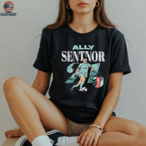 Ally Sentnor 21 Kansas City Current cracked number shirt