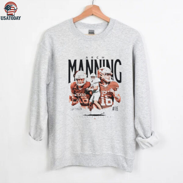 Arch Manning Texas Longhorns NCAA football collage shirt