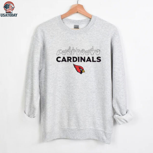 Arizona Cardinals football homage youth love sign hand signals shirt
