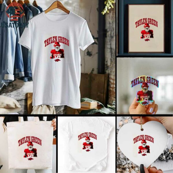 Arkansas Razorbacks Taylen Green Portrait shirt