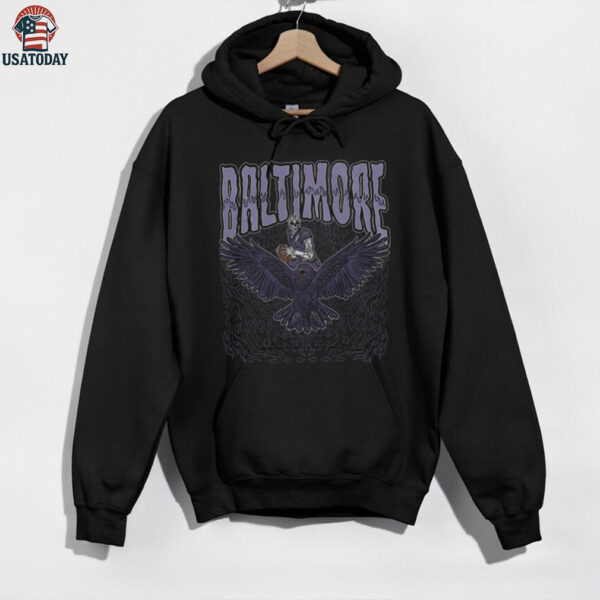 Baltimore Football Skull Vintage Shirt