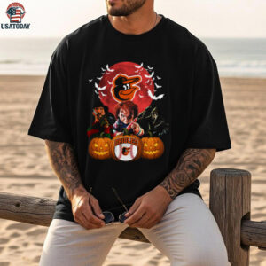 Baltimore Orioles Halloween Horror Mashup T Shirt
