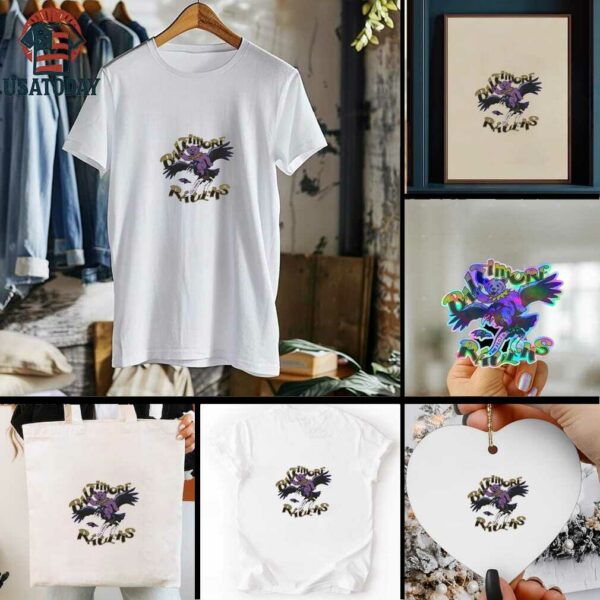 Baltimore Ravens NFL x Grateful Dead shirt