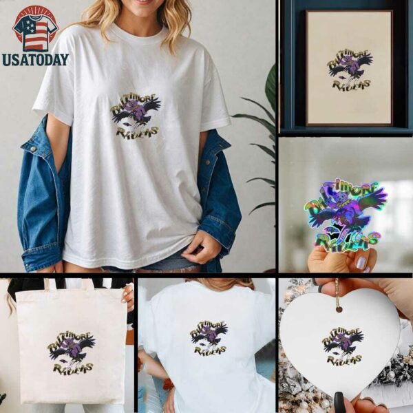 Baltimore Ravens NFL x Grateful Dead shirt