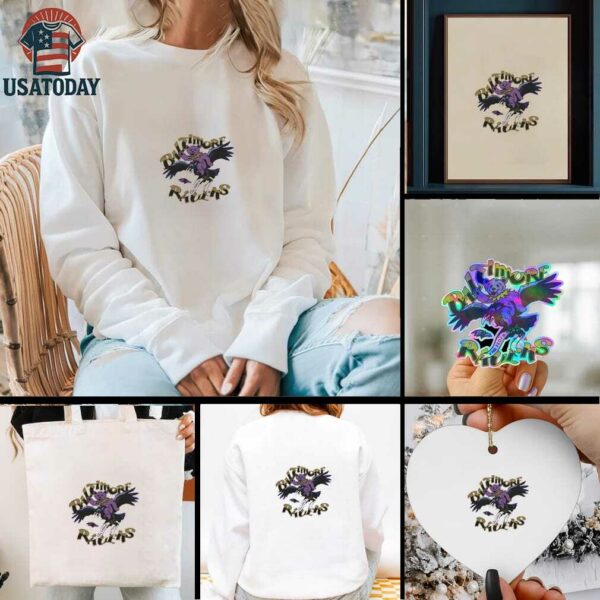 Baltimore Ravens NFL x Grateful Dead shirt
