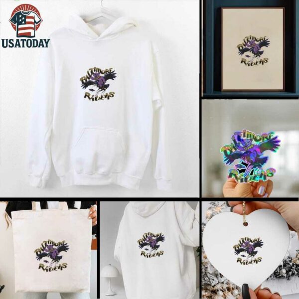 Baltimore Ravens NFL x Grateful Dead shirt