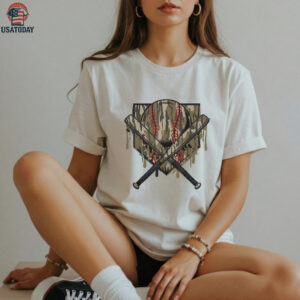 Baseball Drip For Boys Ice Cream Drip Old Camo Baseball Boys Shirt