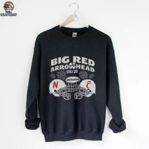 Big red Arrowhead football Nebraska Cornhuskers vs Cincinnati Bearcats NFL shirt