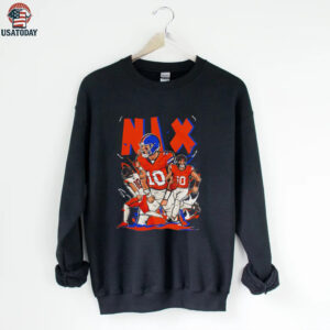 Bo Nix Cartoon Style Denver Football shirt