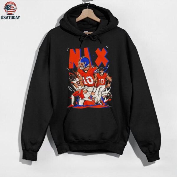 Bo Nix Cartoon Style Denver Football shirt