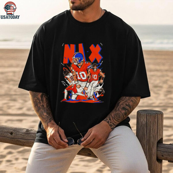 Bo Nix Cartoon Style Denver Football shirt