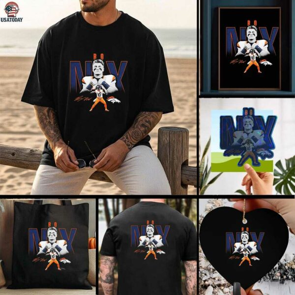 Bo Nix Denver Broncos Humble Shadow player siganture shirt
