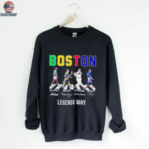 Boston sport legends way abbey road signature shirt